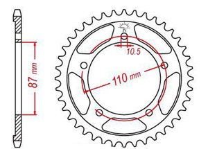 Kit trasmissione Suzuki V-Strom 250