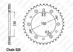 Kit trasmissione Suzuki Rm-z 250 4t