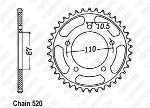 Kit trasmissione Suzuki Gs 500 E