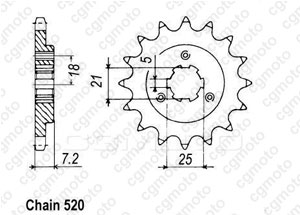 Kit trasmissione Suzuki Dr 600 S/R