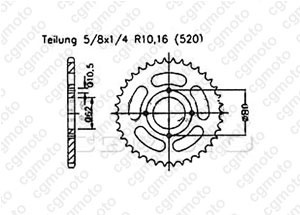 Kit trasmissione Sachs 125 Roadster V2