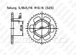 Kit trasmissione Sachs 650 Roadster