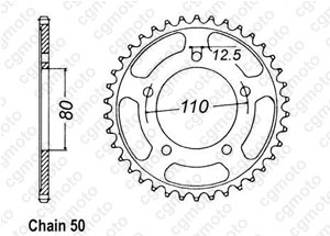 Kit trasmissione Triumph Trident 900