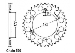 Kit trasmissione Husqvarna 125 Wr