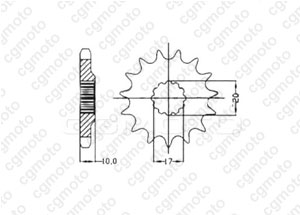 Kit trasmissione Husqvarna CR 125