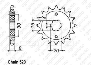 Kit trasmissione Husqvarna 125 Wr