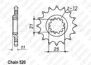 Kit trasmissione Husqvarna 250 Tc Cross 4t