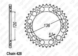 Kit trasmissione Yamaha Tdr 125 R