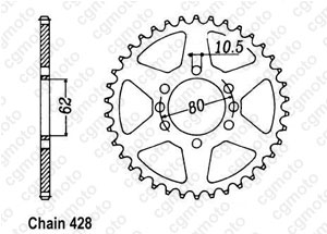 Kit trasmissione Yamaha Dt 125 Mx