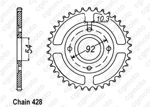 Kit trasmissione Yamaha Rd 125 Lc1