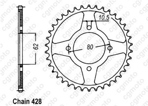 Kit trasmissione Yamaha Tt-r 125 Grandes Roues