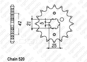 Kit trasmissione Yamaha Yz 250