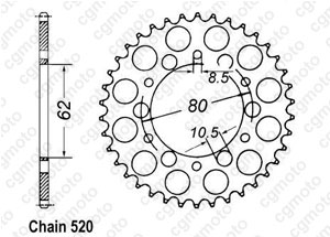 Kit trasmissione Yamaha Sr 250 Se