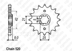 Kit trasmissione Yamaha Tt 350