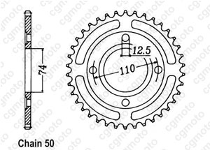 Kit trasmissione Yamaha Xs 400 Se