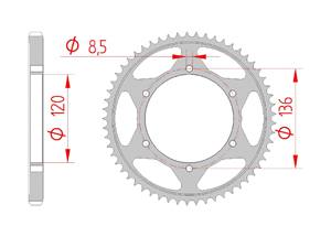 Corona Accaio Passo 428 yamaha