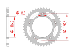 Corona Accaio Passo 520 aprilia