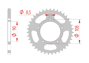 Corona Accaio Passo 520 ducati