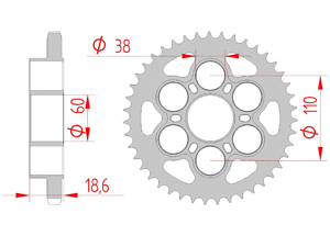 Corona Accaio Passo 525 ducati