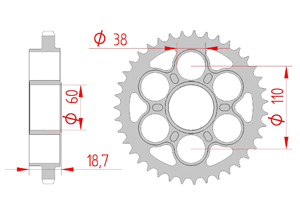 Corona Accaio Passo 525 ducati