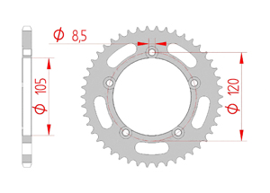 Corona Accaio Passo 420 gilera