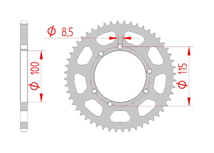 Corona Accaio Passo 420 gilera