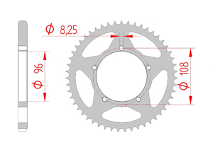 Corona Accaio Passo 428 gilera