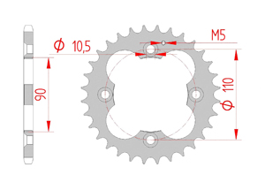 Corona Accaio Passo 520 adly 300 THUNDERBIKE (2004 - 2005)