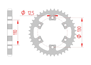 Corona Accaio Passo 530 CAN-AM DS 650 BAJA (2000 - 2003)