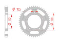 Corona Accaio Passo 532 yamaha YZF 600 R6 5EB (1999 - 2002)